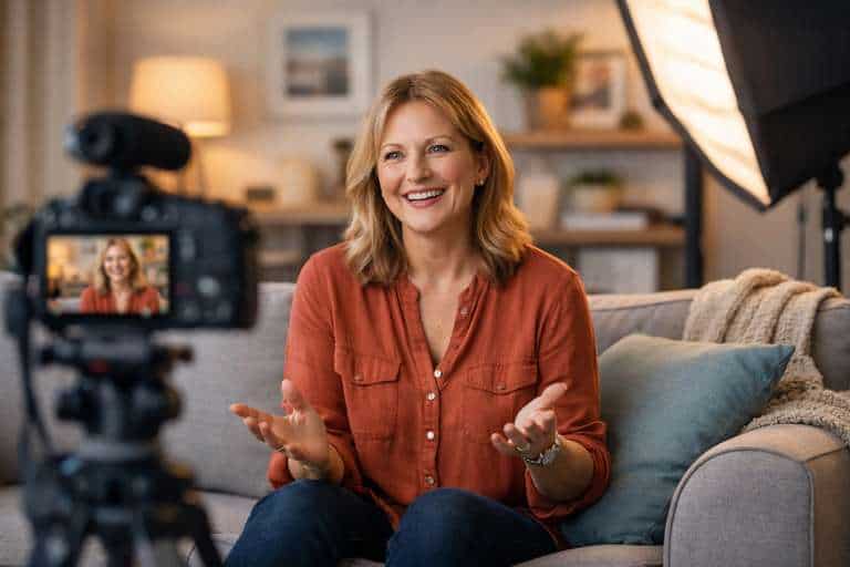 testimonial video production from customers home