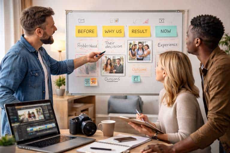 testimonial video with clear planning